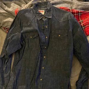 Wrangler denim long sleeve large